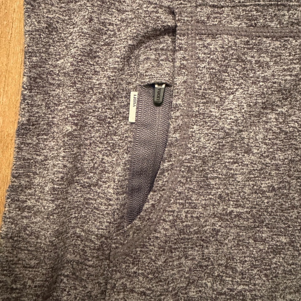 Vuori Halo Gray Zip-Up Hoodie Medium - Picture 3 of 5